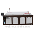 hot air 6 zones reflow soldering, smt led strip assambly line, pcb assambly production line reflow oven