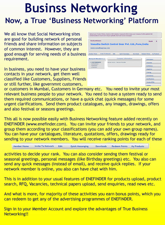 Business Networking Information Page